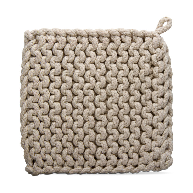 Crochet trivet châtaignier, Naturel