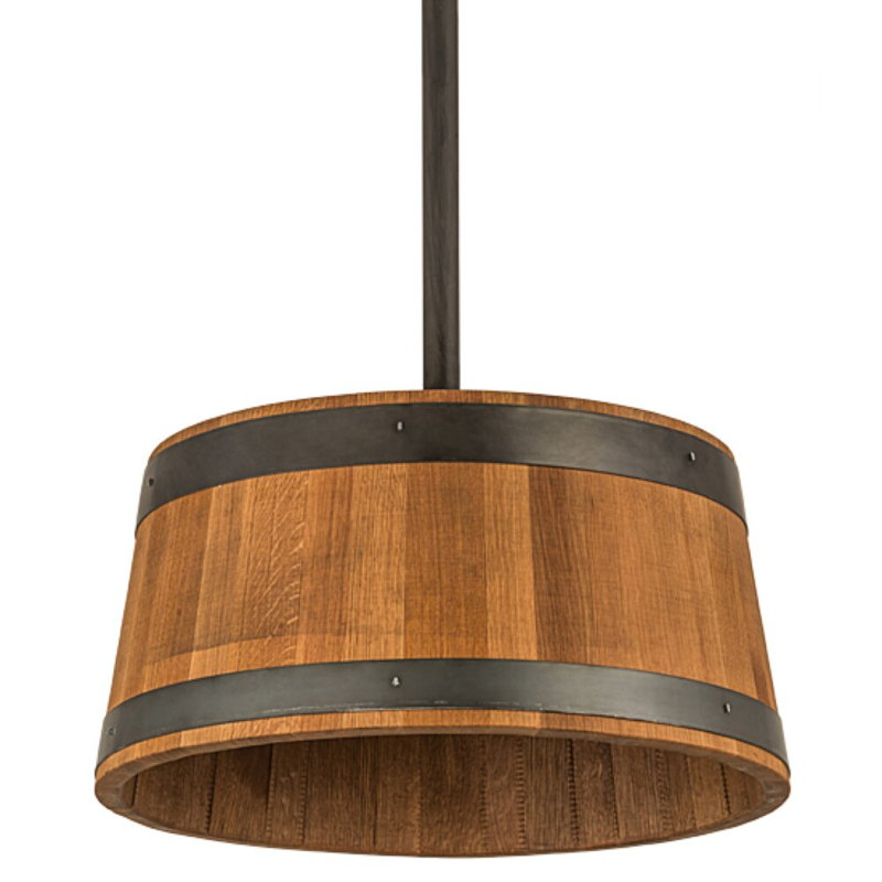 Whiskey Barrel 3 - Light Pendant