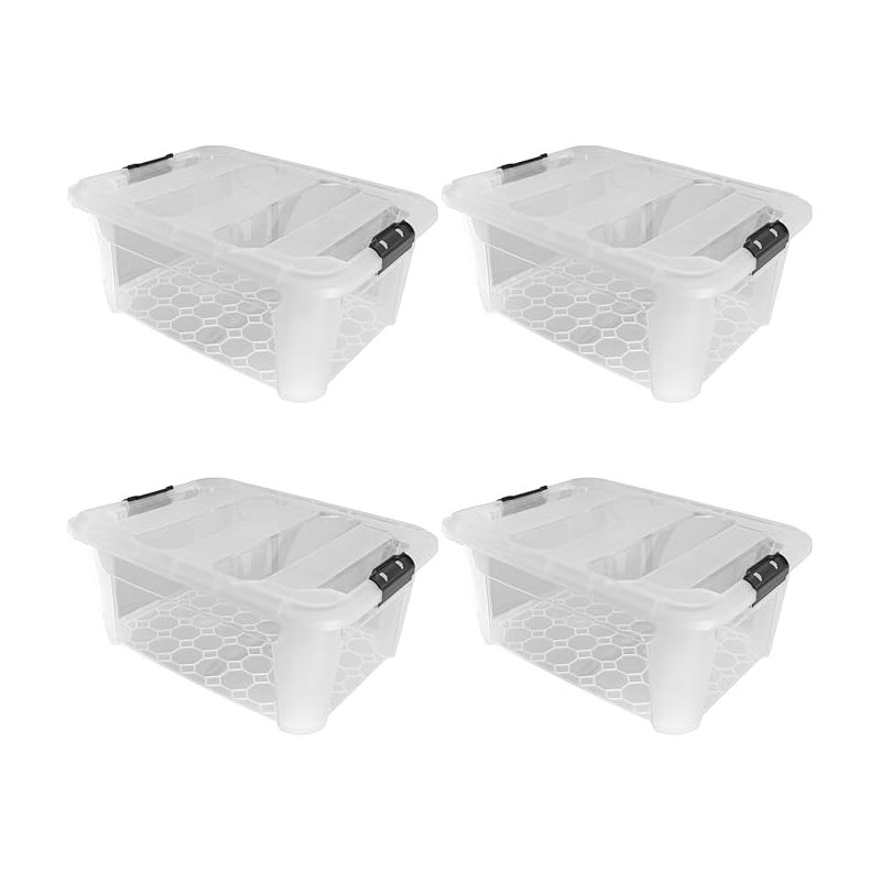 Rebrilliant Plastic Decorative Bin, 25cm H x 43cm W x 56.5cm D