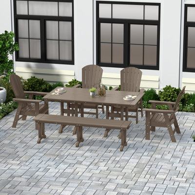 Altura 6 - Person Patio Dining Set with Rectangular Table