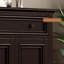 Banc de rangement en bois massif pour chaussures noir-1246700307
