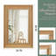Miroir décoratif rectangulaire en bois massif 24 po x 36 po en bois naturel-1034998790-1034998785