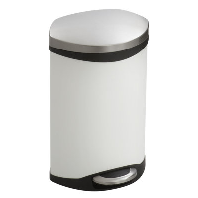 Ellipse Steel Step on Trash Can