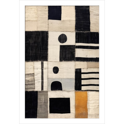 Sewn Fabric by Treechild  Wood Framed Wall Art Print
