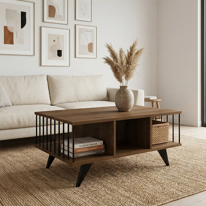 Eldridge 35" Coffee Table with Open Storage