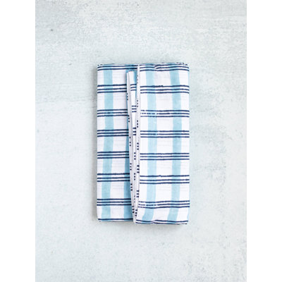 Table Runner - Plaid, Navy & Uniform Blue