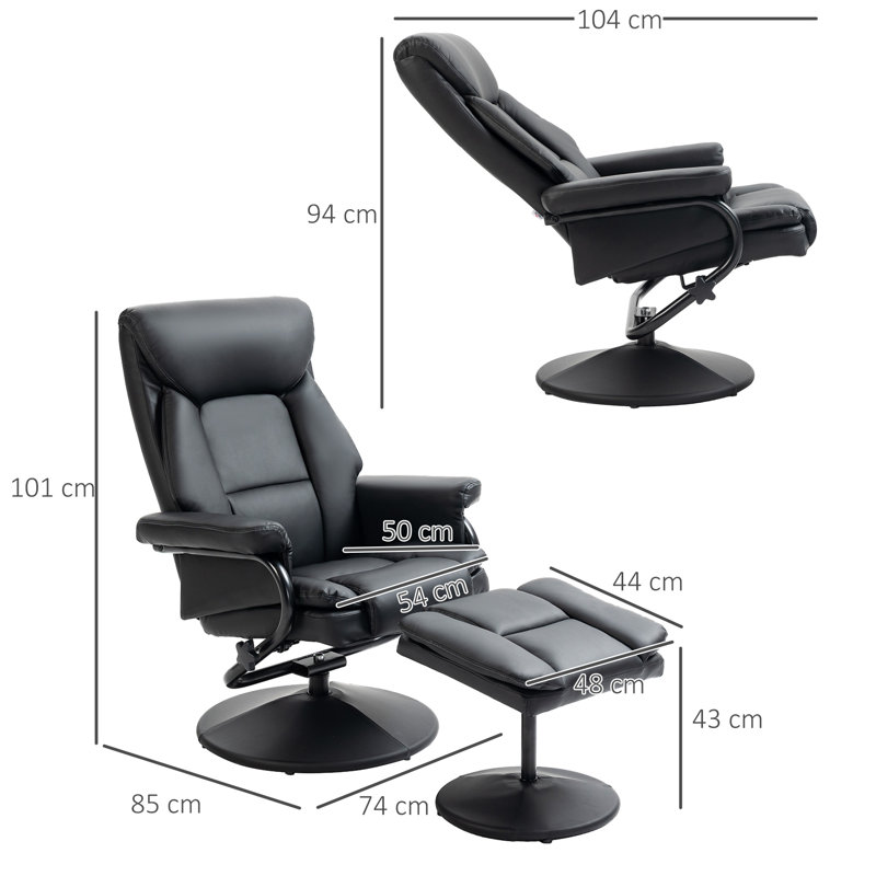 74cm Wide Swivel Standard Recliner