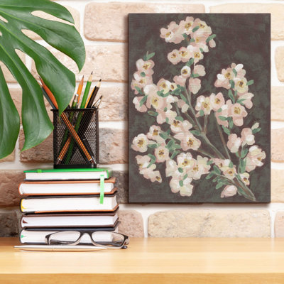  «Branch On Burgundy 2» par June Erica Vess, art mural sur toile, 12 po x 16 po