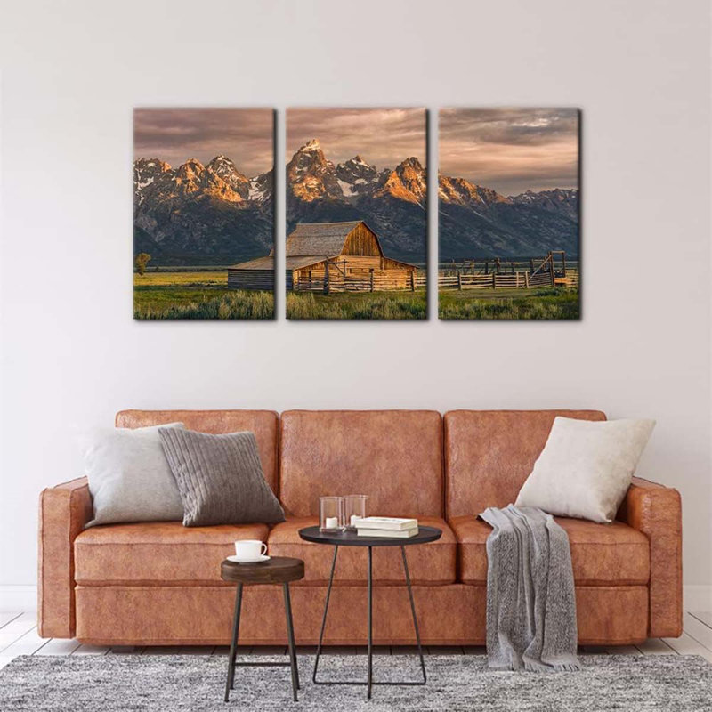 3 Piece Wrapped Canvas Print, 60 cm H x 120 cm W