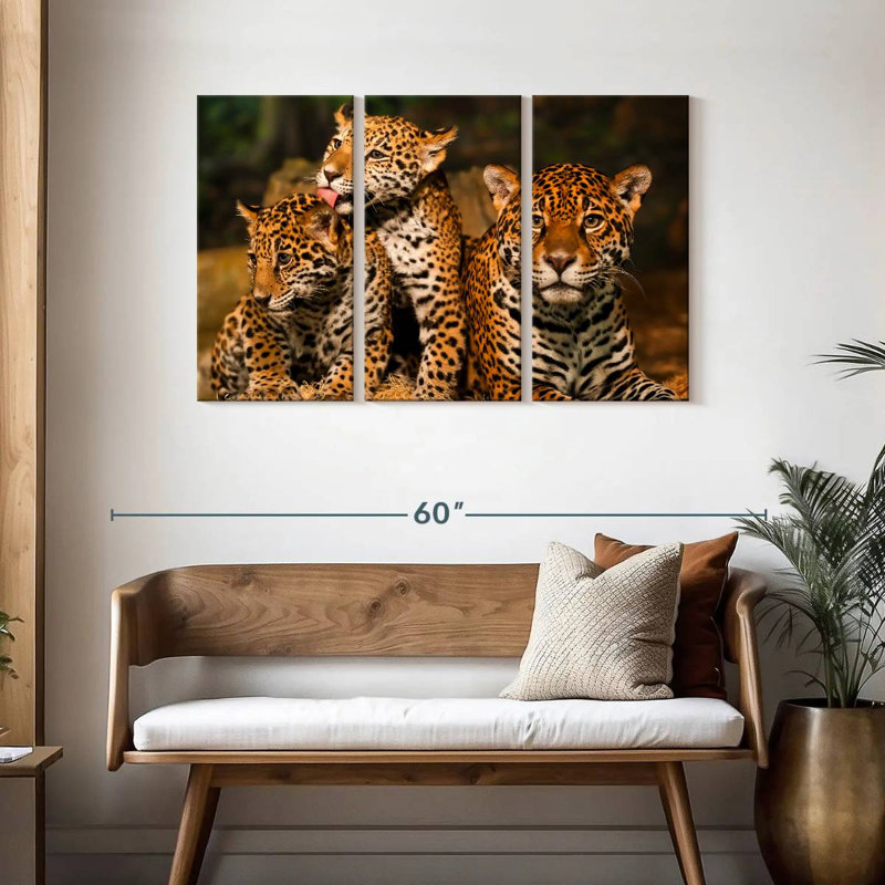 Jaguar Tribe, 28" H x 45" W