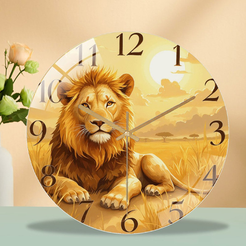 Horloge murale Lion