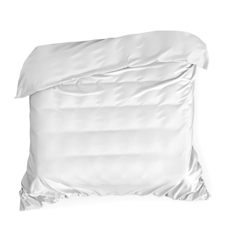 Grae Cotton Solid Colour Duvet Cover Set with Pillowcases, Kingsize - 2 Pillowcases (70 x 80 cm), White