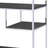 Vonara Rustic Gray Oak & Chrome Finish Bookshelf