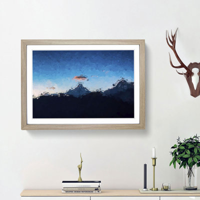 Fishtail Mountain Nepal in Abstract - Picture Frame Graphic Art Print
