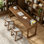 Modern Simple Rectangular Solid Pine Wood Desks