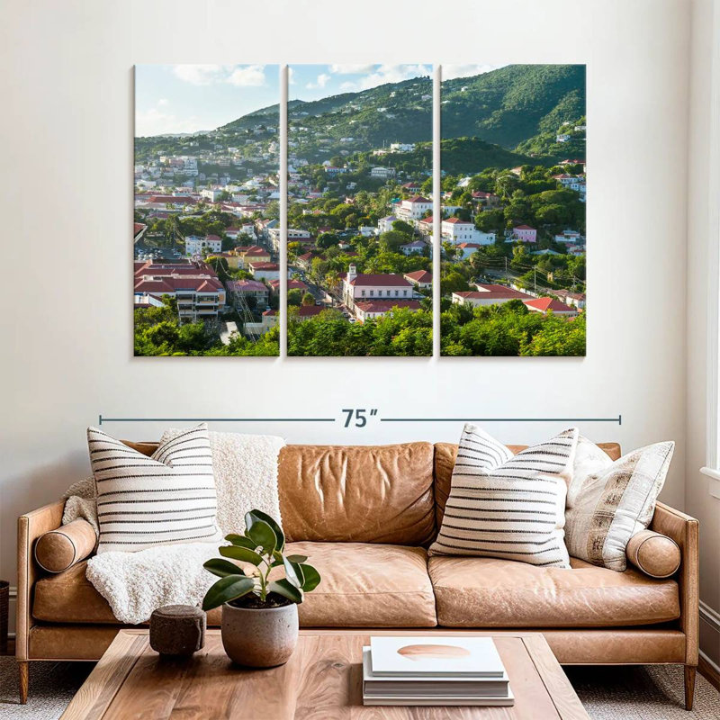 Paysage urbain Charlotte, H 42 po x l 65 po