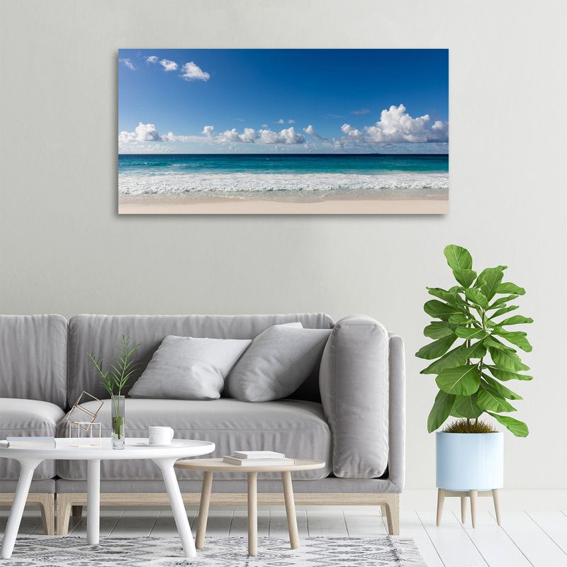 Seychelles Beach - Wrapped Canvas Print