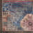 Machine Washable Southwestern Blue/Red Area Rug-1536346716