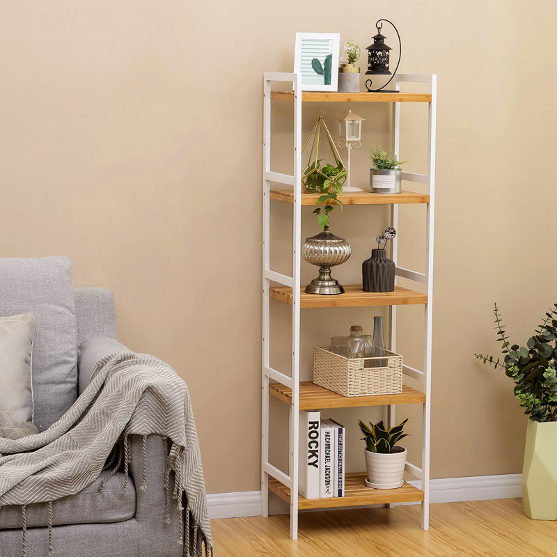 Rushali 45cm W Steel Shelving Unit, 142cm H x 45cm W x 31.5cm D