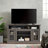 Classic TV Media Stand Modern Entertainment Console For TV Up To 65" With Open And Closed Storage Space, Dark Walnut/Black, 58.25"W*15.75"D*32"H