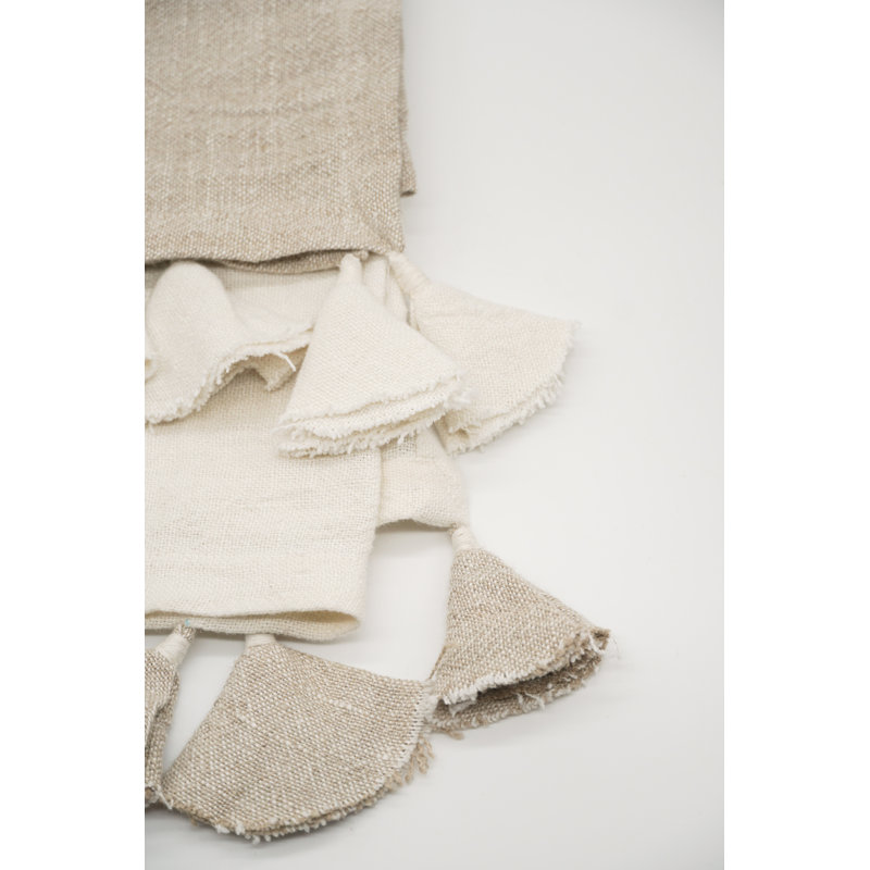 Jeté en lin de luxe, Beige naturel