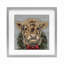 «Snowy Day Christmas Cow», reproduction sous verre encadrée, design par Sara G. Designs-2063779701-2063779691