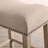 Oenone Backless Bar Stools, Upholstered Saddle Seat With Nailhead Trim, Weathered Wood Legs - Set of 2-305885224-292398646-292398651