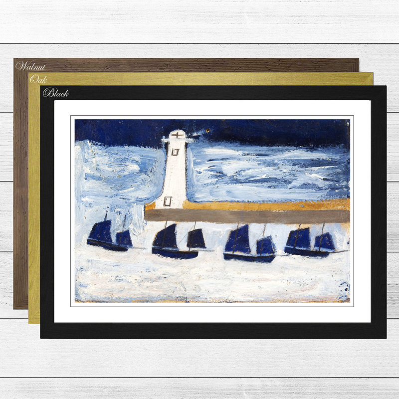 Alfred Wallis - Single Picture Frame Painting, Black