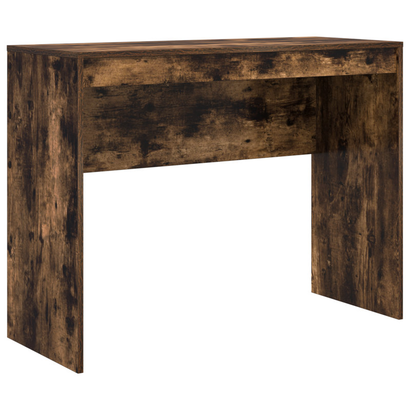 Writing Desk Particle Board 76 Cm, Smoked Oak, 76cm H x 100cm W x 40cm D