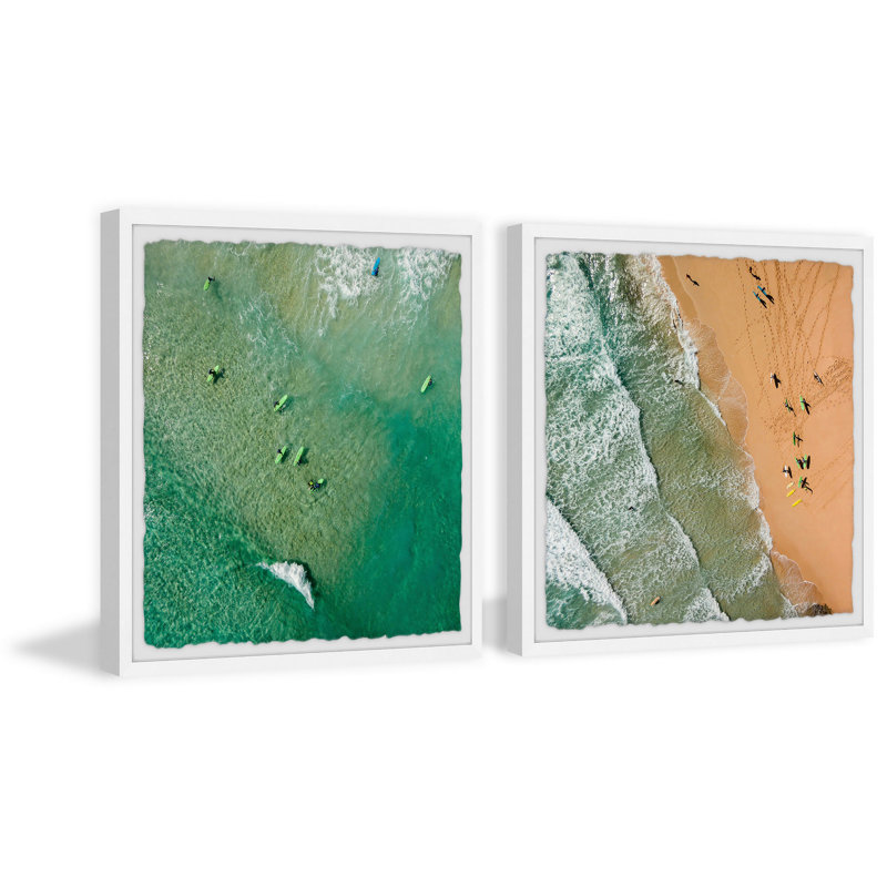 Waves III Diptych, H 18 po x l 18 po