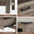 Farmhouse 4 Pieces Bedroom Set Include 6 Drawer Dresser, 4 Drawer Dresser And Nightstands Set Of 2, Antique Gray-1760166773