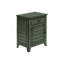 Table d'appoint, table de chevet, tiroir de rangement, bout, table d'appoint, chambre à coucher, lampe, rangement, placage vert antique, transitionnel-1518905368