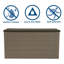 Wade Logan 146.56cm W 681.37L Water Resistant Plastic Lockable Deck Box-173554600
