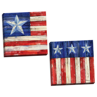 " All American Flag III & IV " by Paul Brent 2 - Pieces