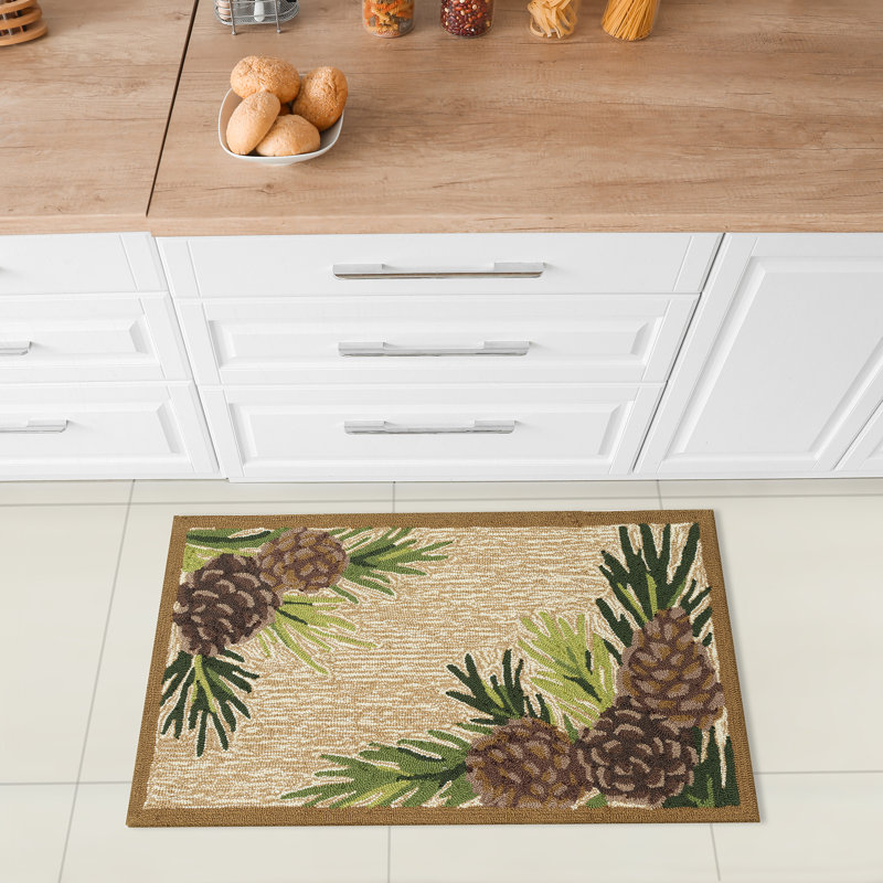 Tapis touffeté à motif floral Dasan, Rectangle 2 pi x 3 pi