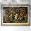 «The Peasant Dance» par Peter Bruegel l'Ancien, reproduction encadrée avec passe-partout et verre 1569-722517807-722517798-722517794