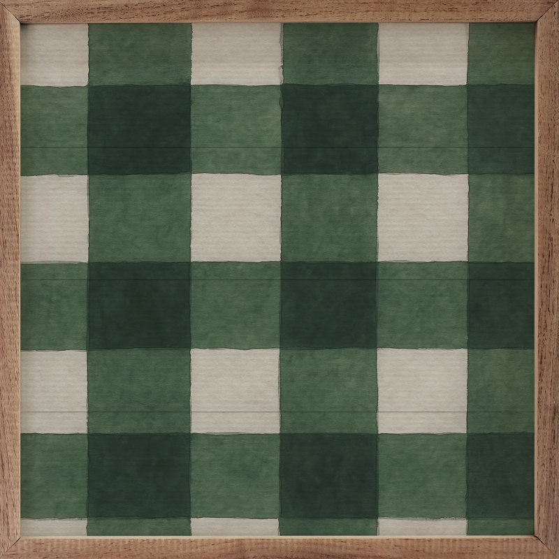 Tissu écossais des Fêtes, H 16 po x l 16 po, Vert
