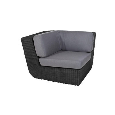Savannah 40.2'' Wide Outdoor Wicker Symmetrical Patio Sectional Component with Cushions -  Cane-line, Composite_C69C9914-8319-4369-9388-F89DF3DF0B90_1614627800