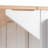 Fluted Kitchen Island With Storage, 55.5" Kitchen Island With Drop Leaf, Power Outlet, 4 Doors And 3 Drawers, Rolling Island Table With Wood-Grain Top, Curved Edge For Kitchen,Dining Room White