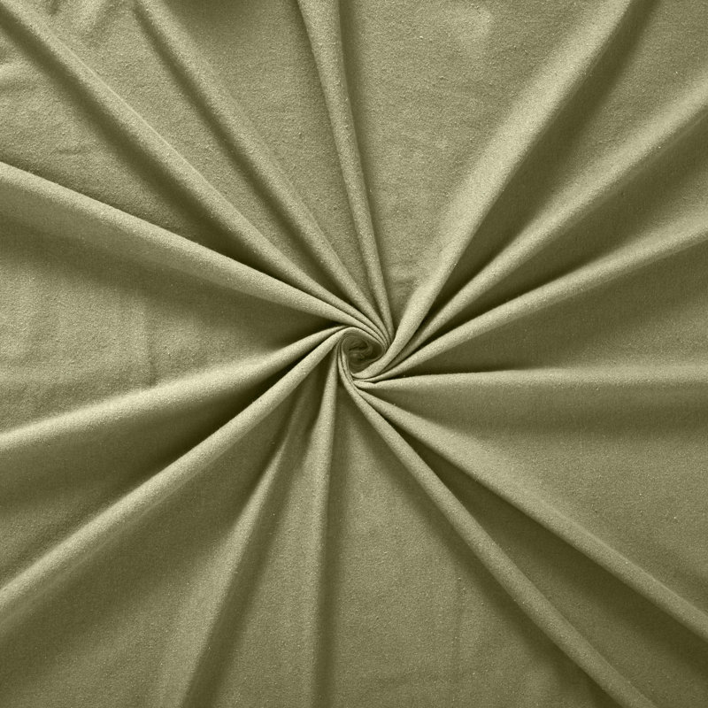 Superior Turpin Solid Standard 100% Cotton Flannel Sheet Set, Sage, California King Sheet Set with 2 Pillowcases