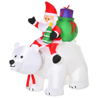 Père noël et supports polaires gonflables