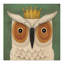 «White Owl with Crown», art sur toile-31882904