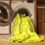 Tapis contemporains jaunes lavables à la machine 833-272140198