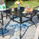 Basima 4 - Person Metal Patio Dining Set with Square Table