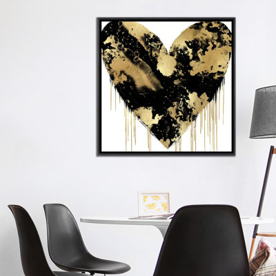 «Big Hearted Silver and Gold» par Lindsay Rodgers - impression d'art graphique