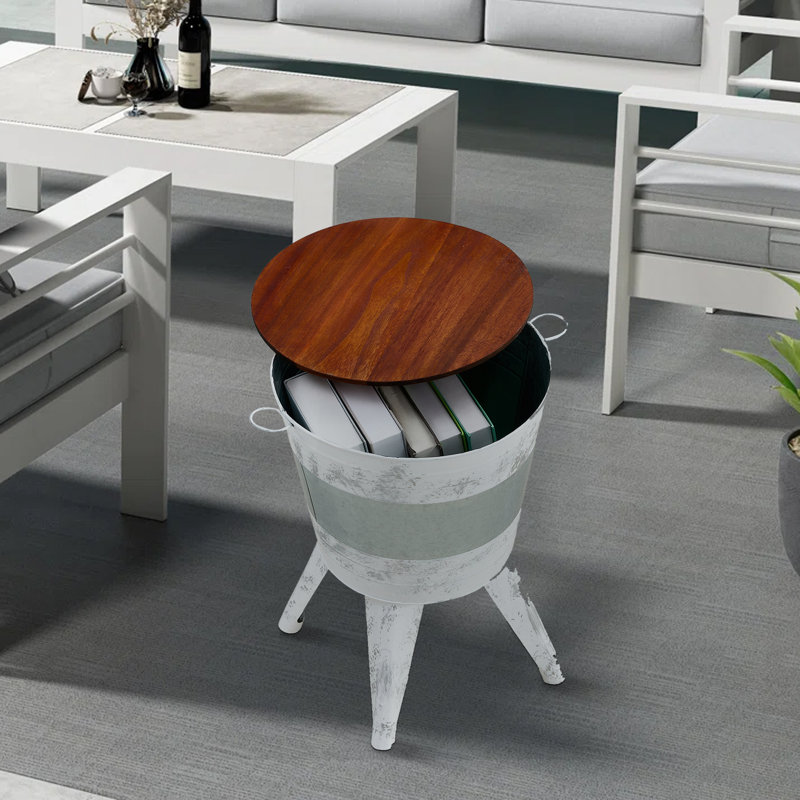Andam Solid Wood Top Nesting Tables