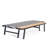 Chaise Lounge With Attached Wood Side Table, 1Pc-1710039233