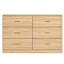 Commode moderne de 6 chambres - Vaste espace de rangement, naturel, commode, coffre-fort