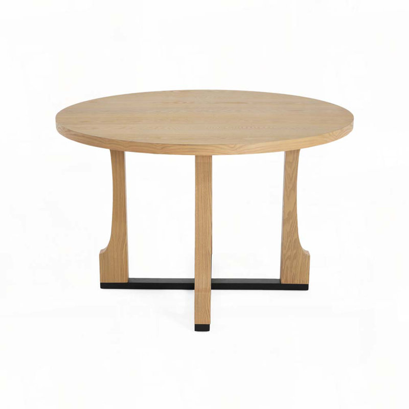 48" Round Dining Table, Natural Ash