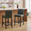 Tabouret de bar et de comptoir rembourré avec structure en bois massif, ensemble de 3-104093393-122430101-134275029